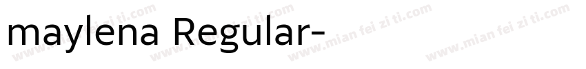 maylena Regular字体转换